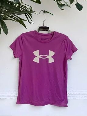 Under Armour Women's Magenta Short Sleeve Performance Logo Tee